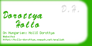 dorottya hollo business card